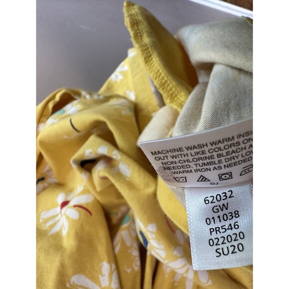 Hanna Andersson Yellow Floral Strappy Dress Girls Size 140 (10) Pockets Sundress - Picture 8 of 11